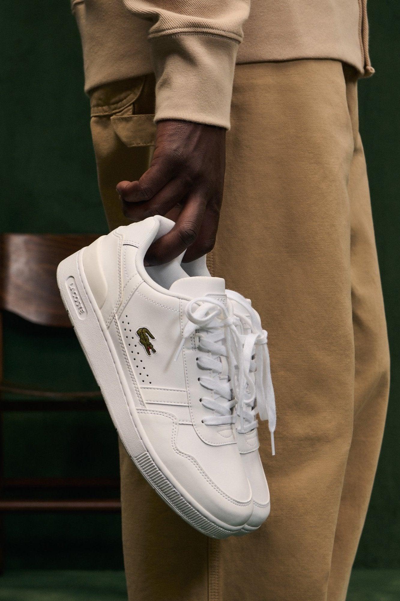 Baskets Lacoste blanches pour homme Georgespaul