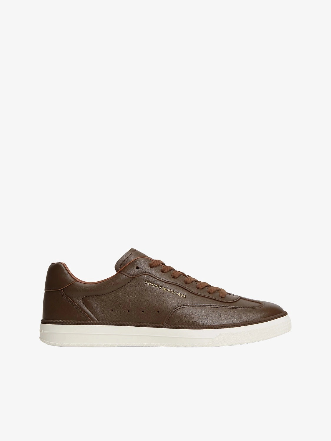 baskets-tommy-hilfiger-marron-cuir-homme-FM0FM05996GV-face