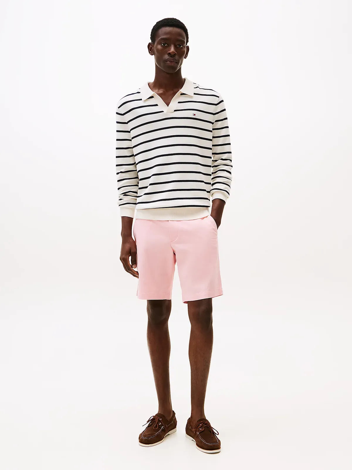 bermuda-tommyhilfiger-homme-rose-porte