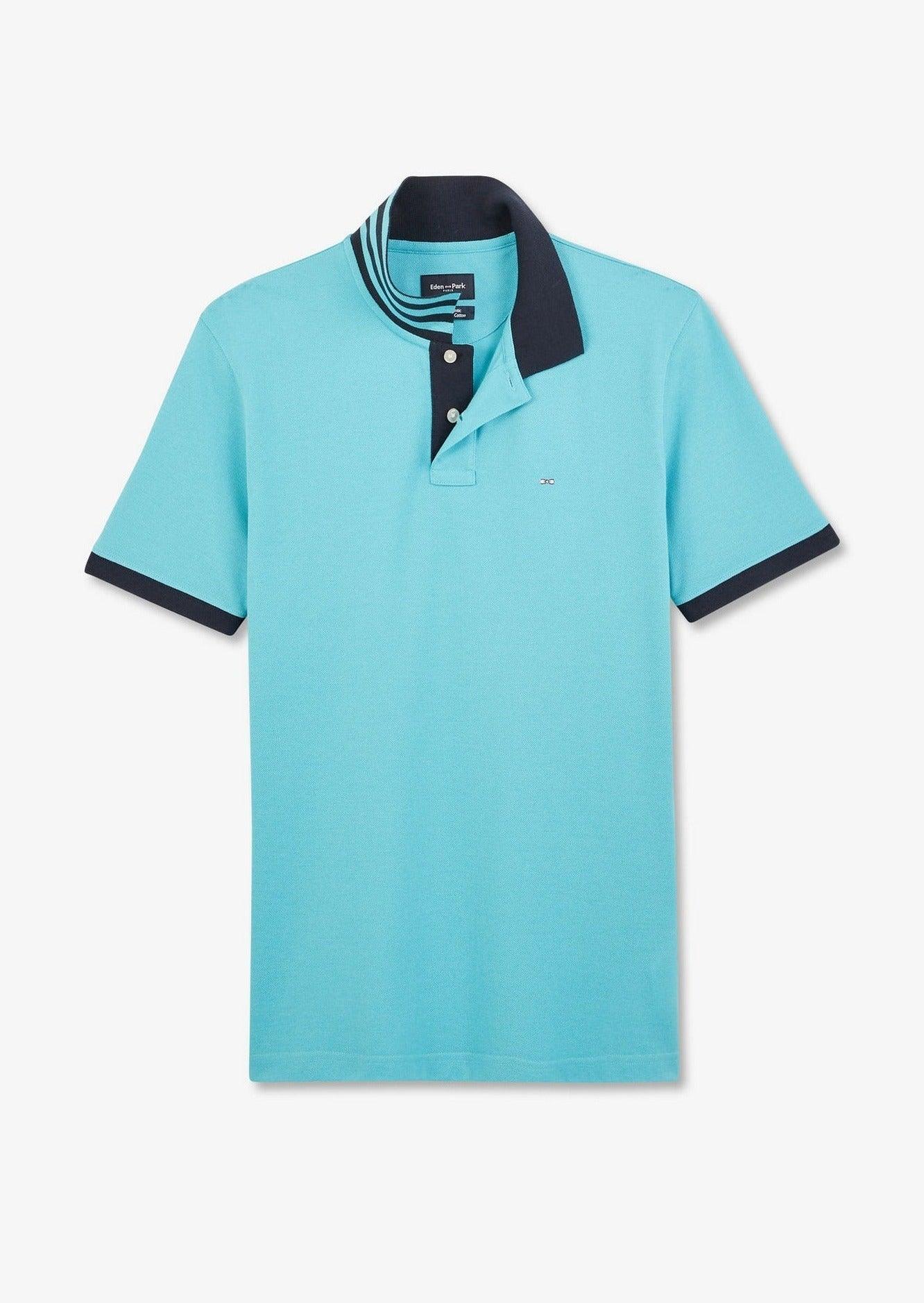 Polo Eden Park bleu - Georgespaul