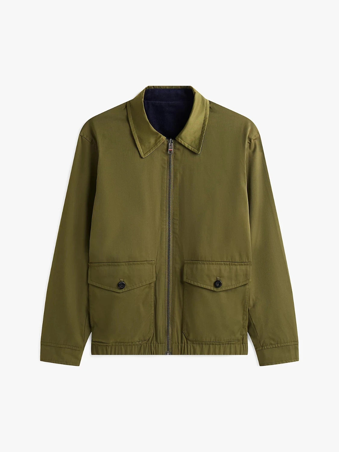 blouson-tommy-hilfiger-reversible-homme-a-plat-kaki