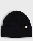 Bonnet BOSS noir homme TU | Georgespaul            