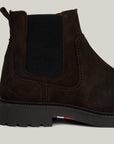 Boots Tommy Hilfiger marron pour homme | Georgespaul 