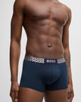 Lot de 3 boxers BOSS homme noirs et bleus | Georgespaul