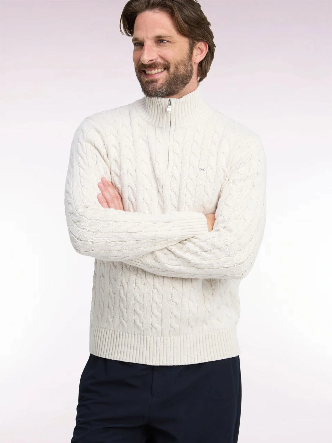 camionneur-torsade-eden-park-beige-homme-H26MAIPU0028BEC15-face