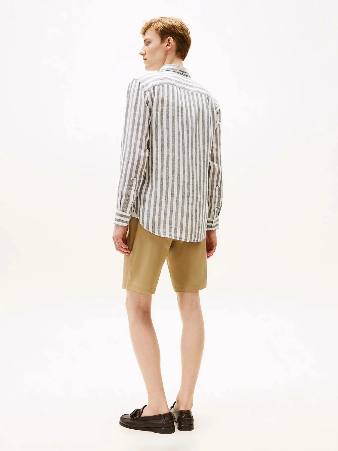 chemise-à-rayures-tommy-hilfiger-homme-verte-dos