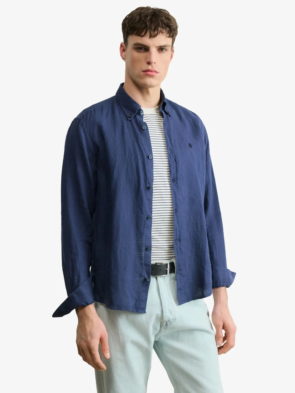 chemise-boss-homme-bleu-lin-50556077404-face
