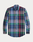 Chemise à carreaux Ralph Lauren bleue en coton