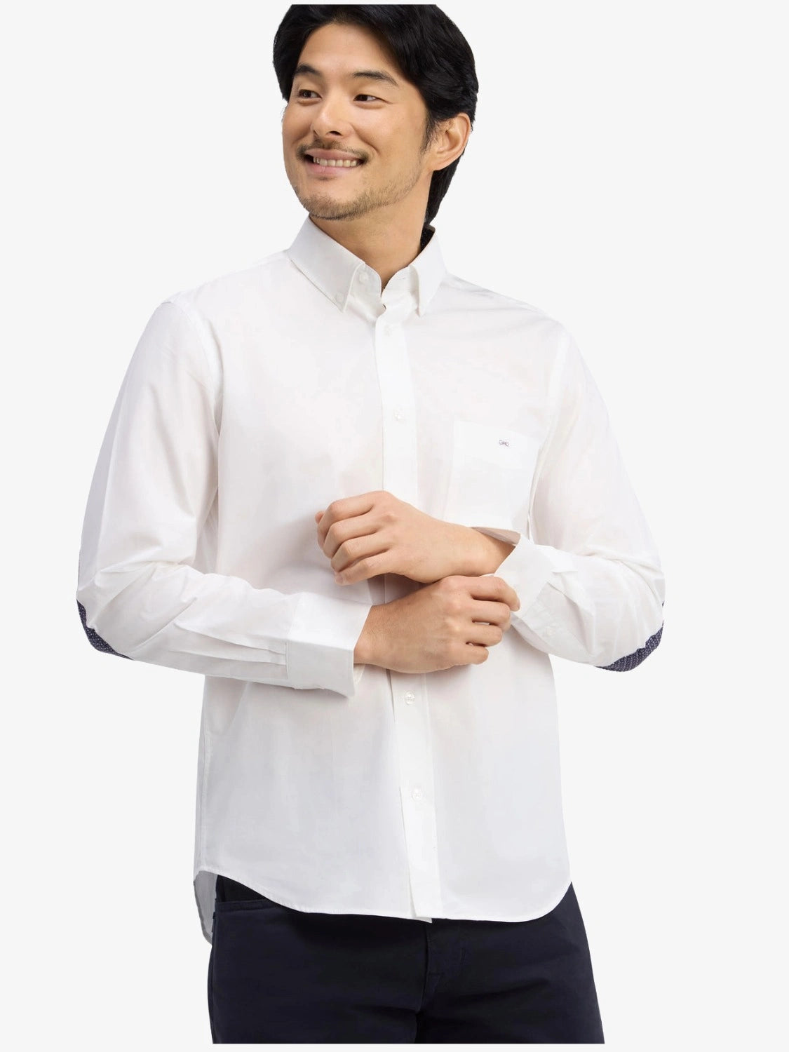 chemise-eden-park-homme-blanche-H26CHECL0009BC-face
