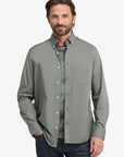 chemise-eden-park-kaki-homme-H26CHECL0009KAF8-face-zoom