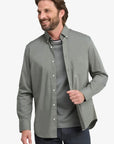 chemise-eden-park-kaki-homme-H26CHECL0009KAF8-face