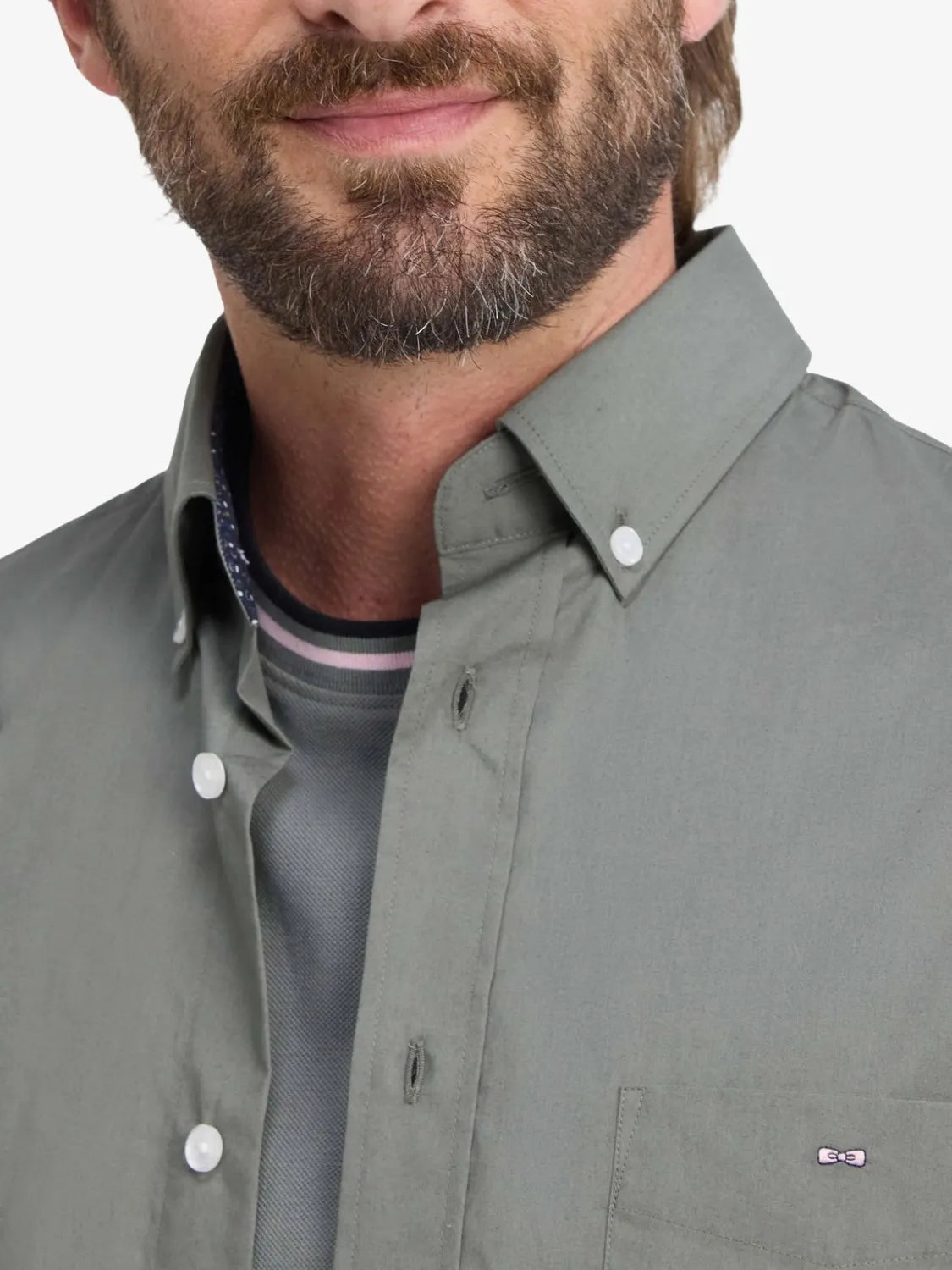 chemise-eden-park-kaki-homme-H26CHECL0009KAF8-zoom