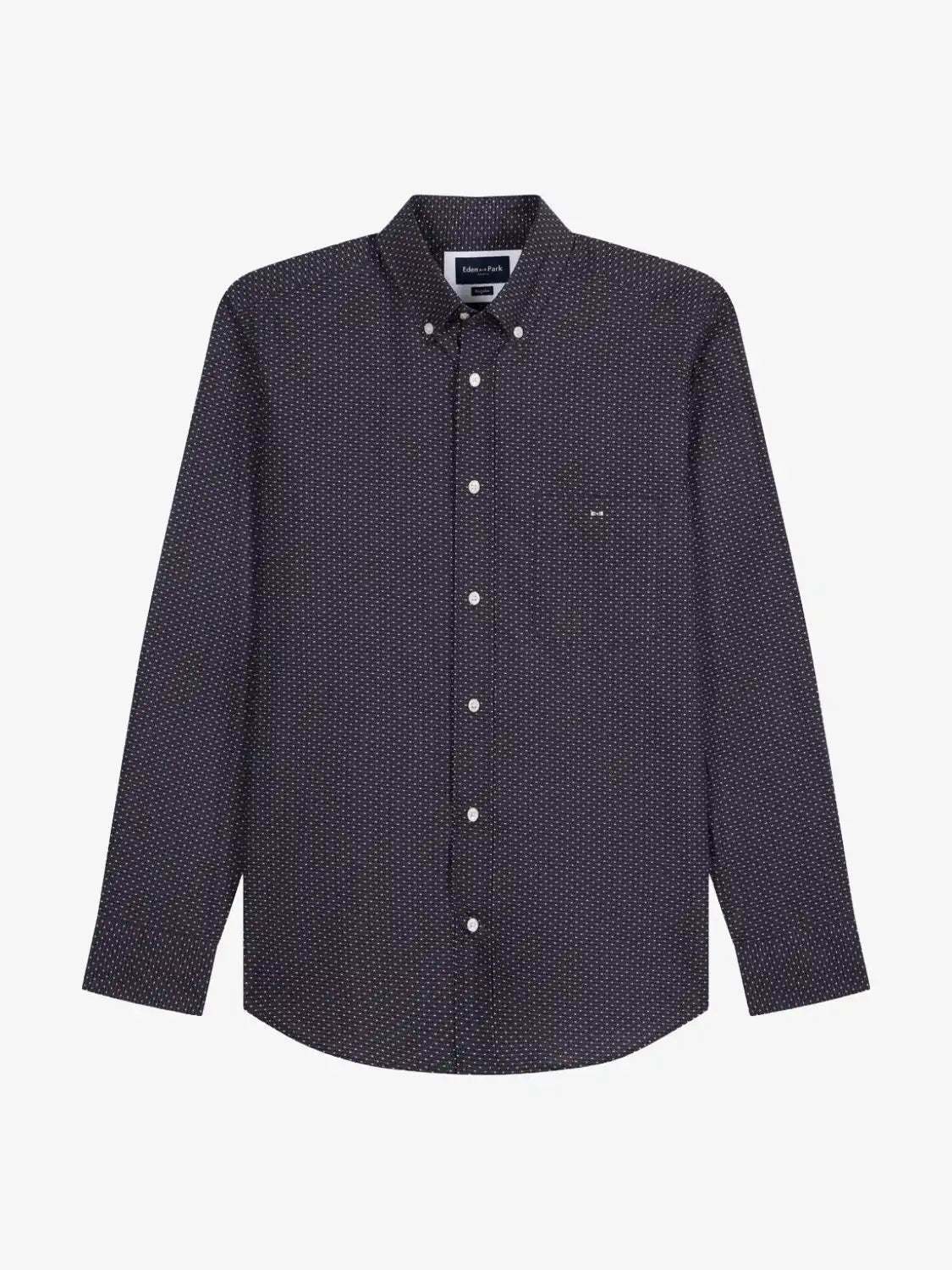 chemise-eden-park-marine-homme-H26CHECL0039GRM1-a-plat