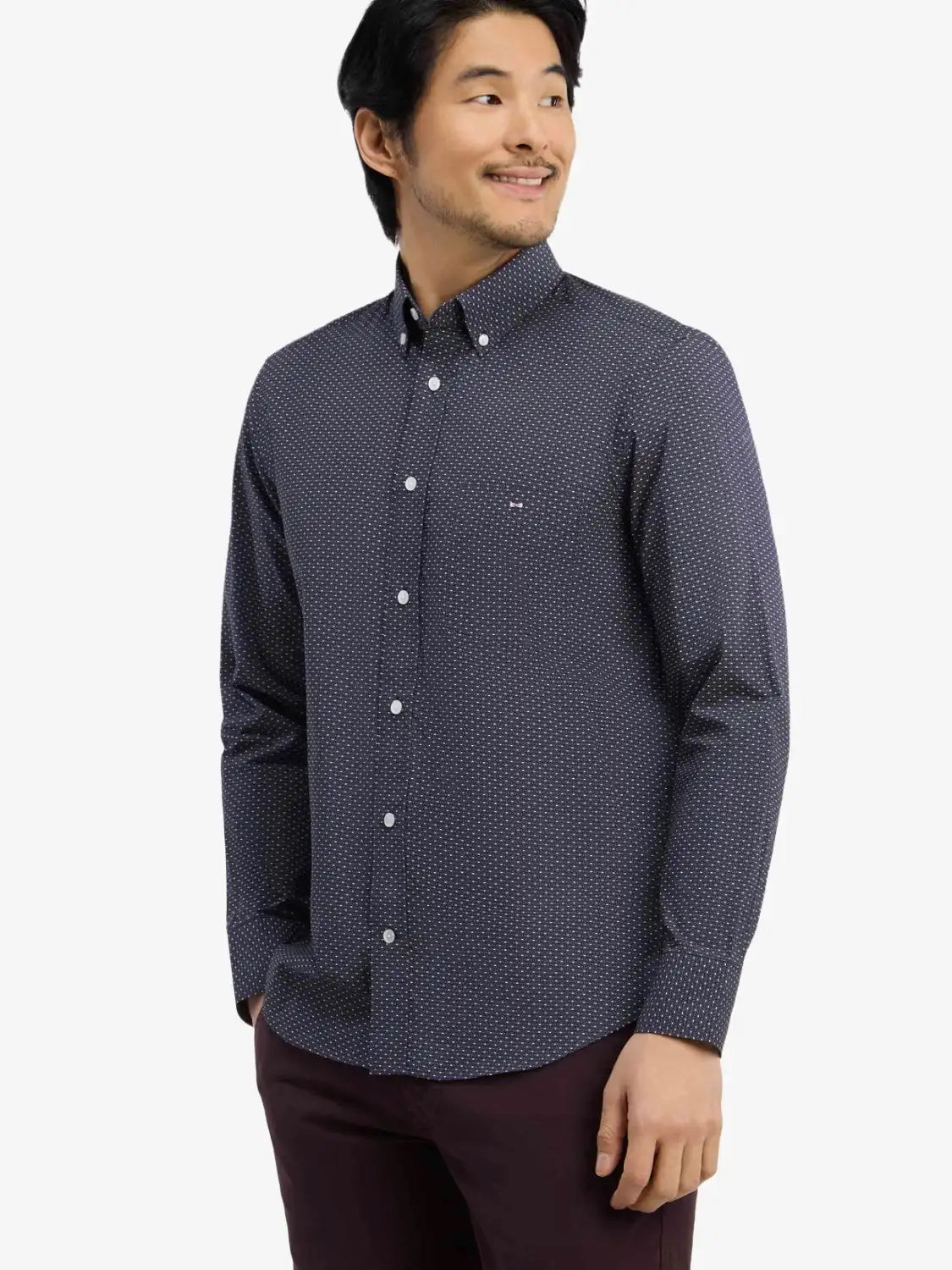 chemise-eden-park-marine-homme-H26CHECL0039GRM1-face