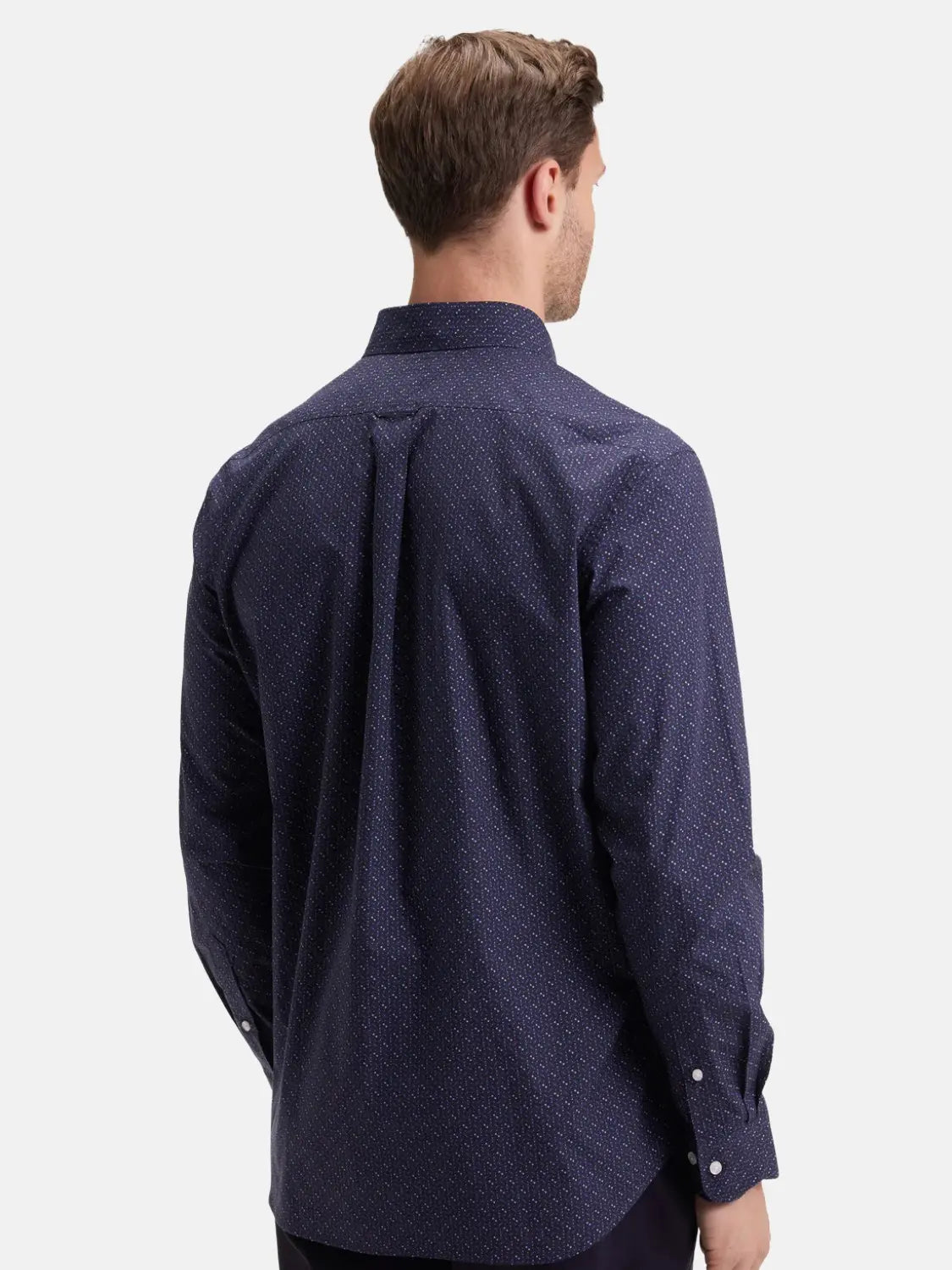 chemise-motifs-eden-park-marine-homme-dos