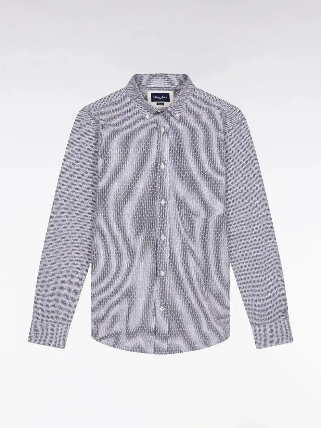 chemise-motifs-noeuds-eden-park-marine-homme-a-plat