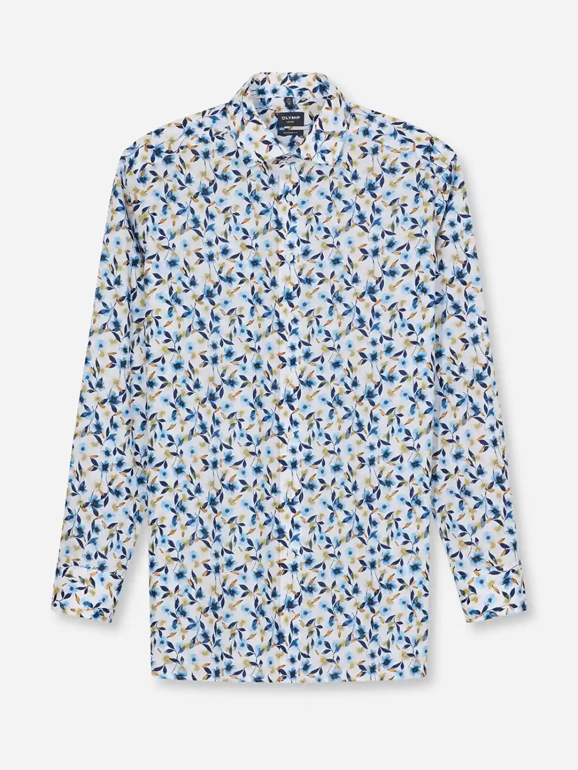 chemise-olymp-bleue-homme-a-plat