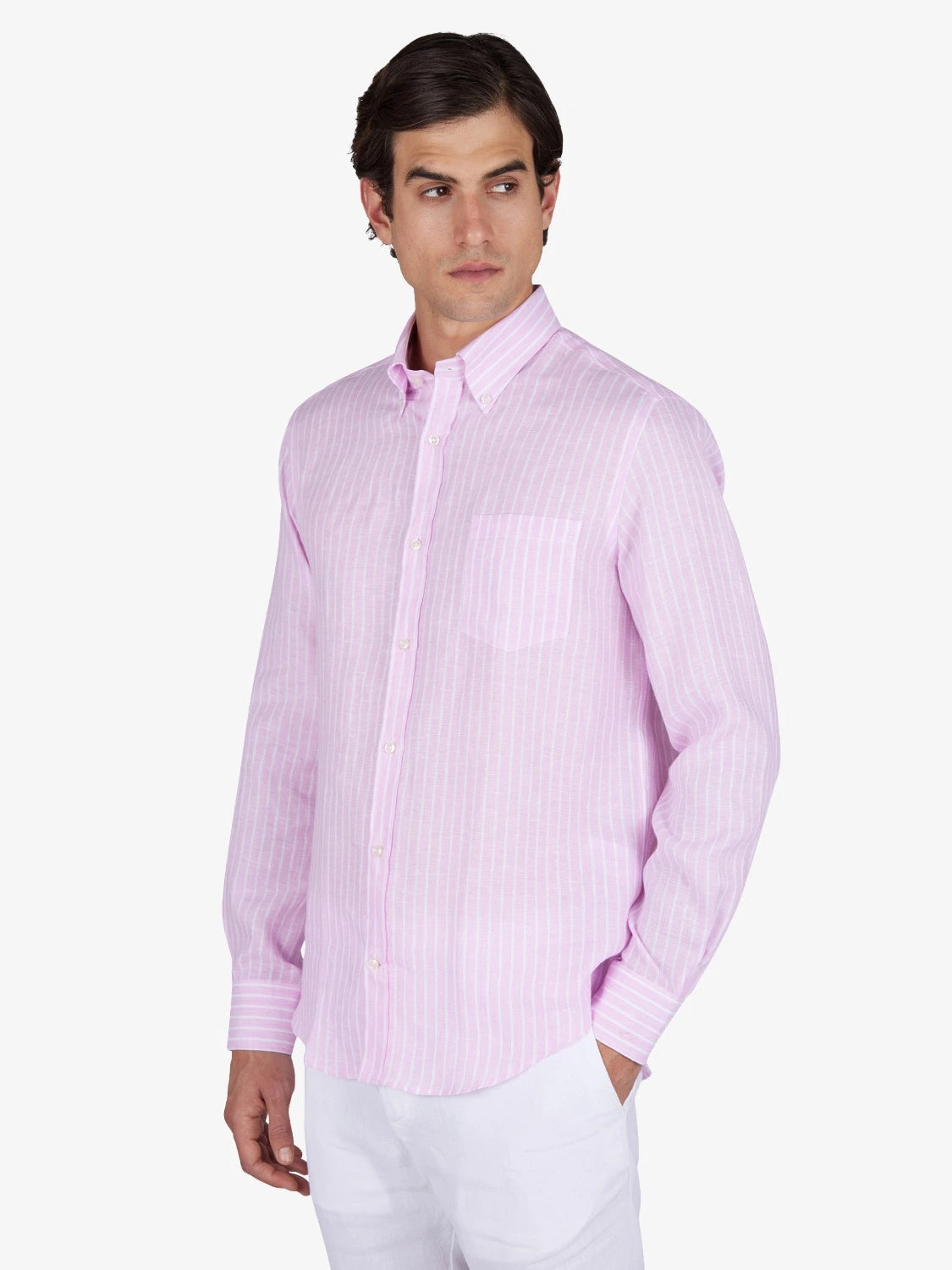 chemise-paul-shark-homme-rose-lin-26413164CF VA8-face
