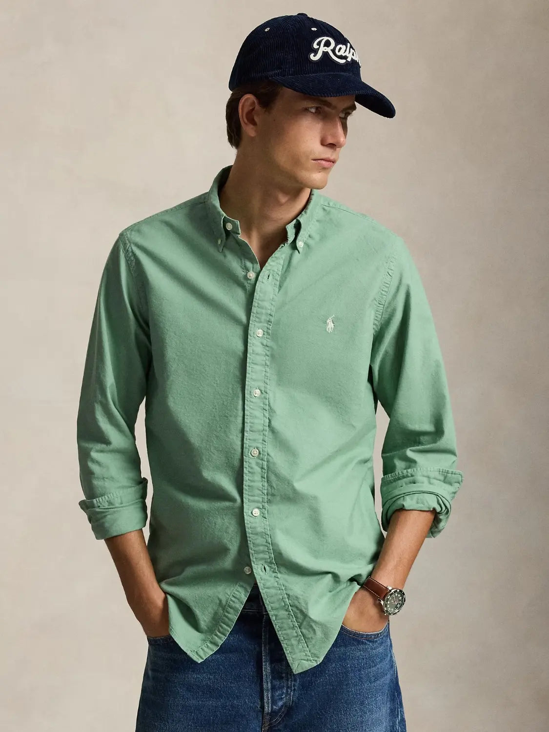 chemise-ralph-lauren-ajuste-coton-710805564514