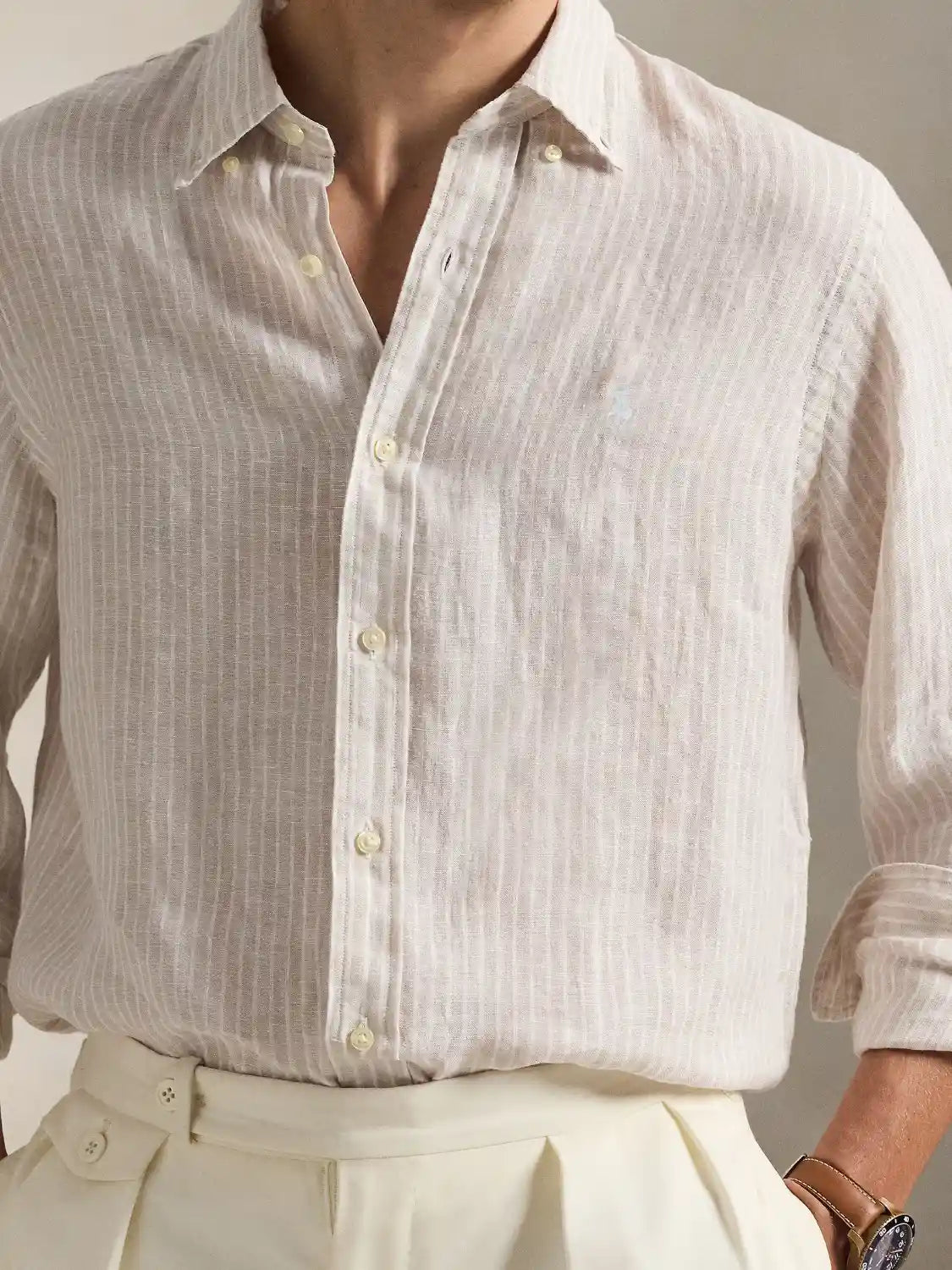 chemise-ralph-lauren-beige-coupe-710b15594006