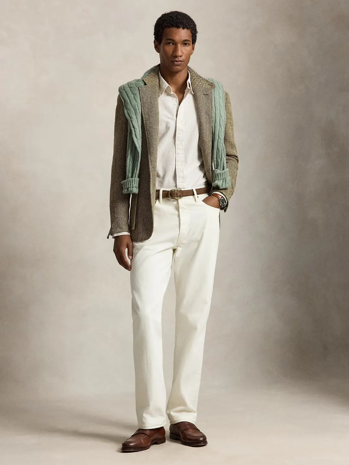 chemise-ralph-lauren-beige-porte-710953704504