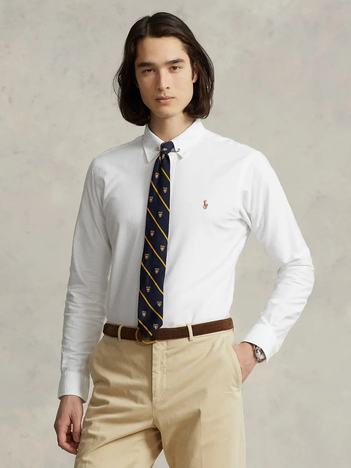 chemise-ralph-lauren-blanche-face