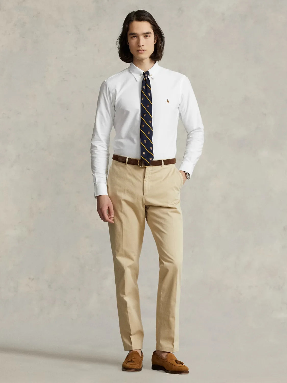 chemise-ralph-lauren-blanche-porte