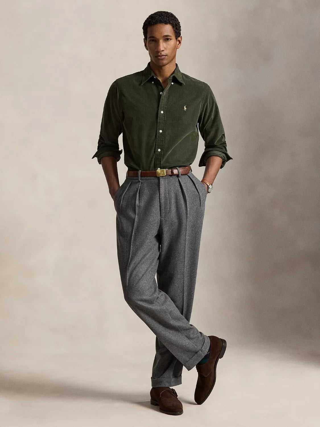 chemise-ralph-lauren-homme-kaki-710853123502-porte