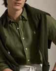 chemise-ralph-lauren-kaki-homme-lin-710966294513-col
