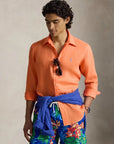 chemise-ralph-lauren-orange-lin-homme-710966294507-face