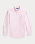 chemise-rayée-ralph-lauren-homme-rose-clair-a-plat