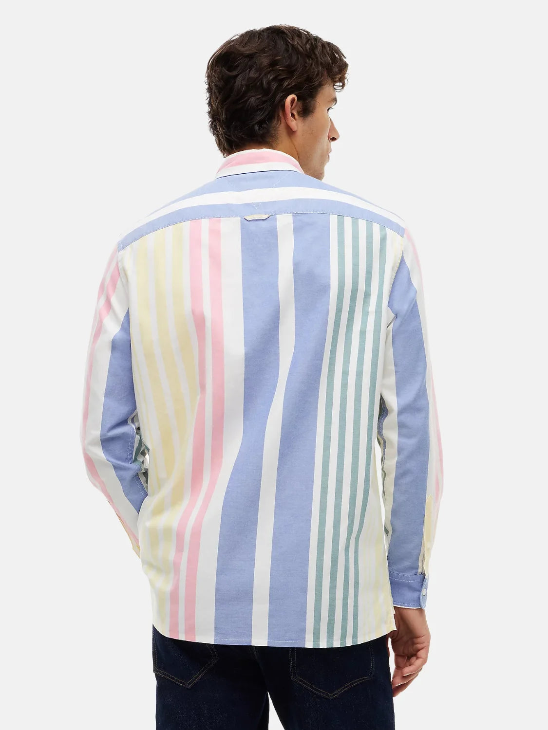 chemise-rayee-tommy-jeans-beige-dos