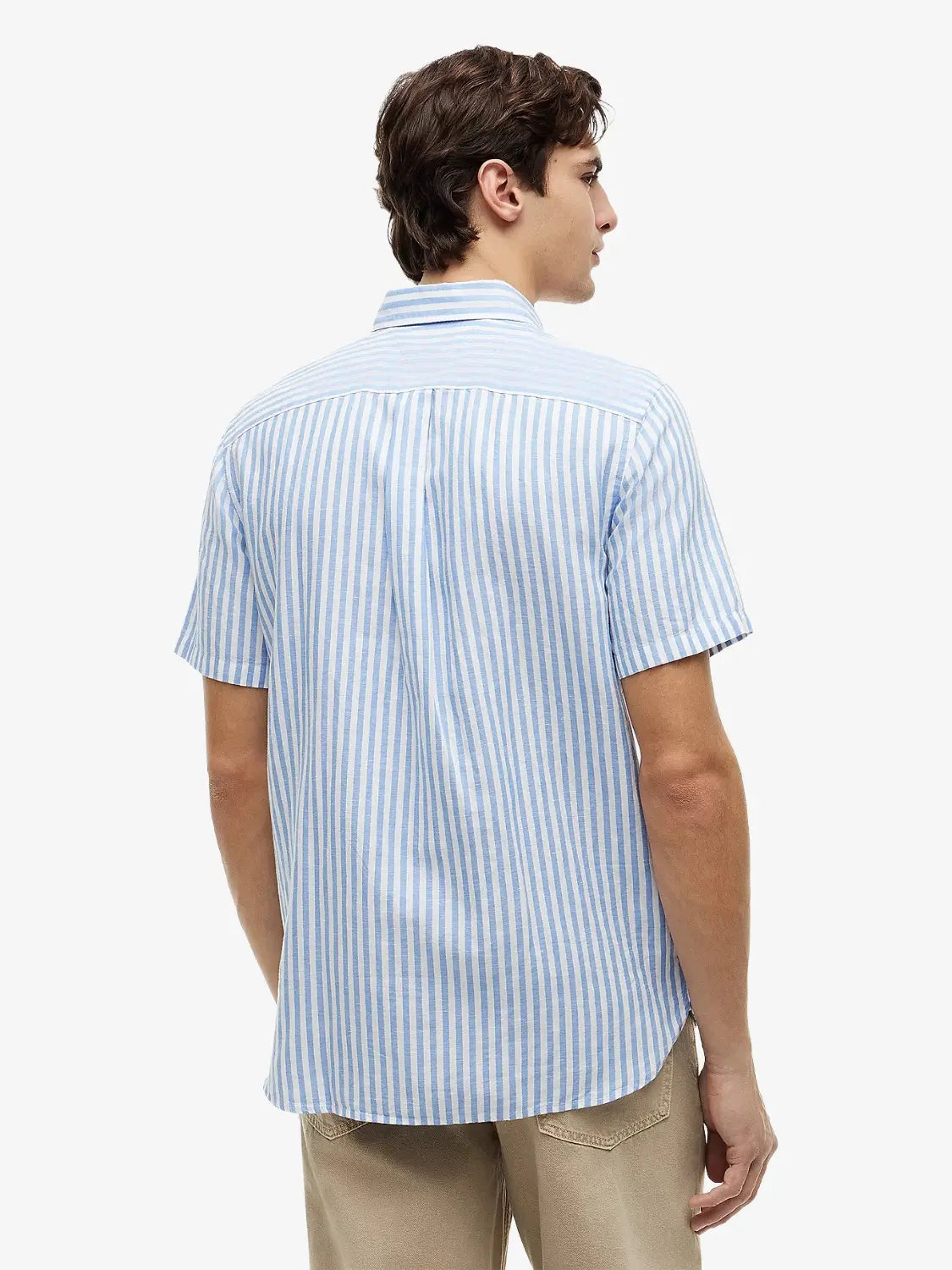 chemise-rayures-tommy-hilfiger-bleue-homme-MW0MW433130A4-dos