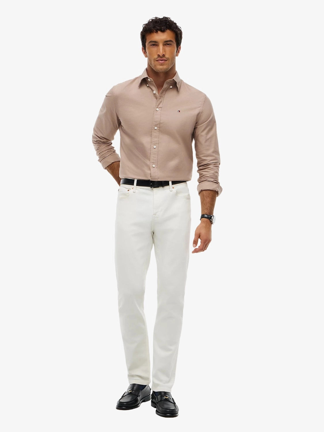 chemise-tommy-hilfiger-beige-homme-MW0MW357740F6-porte