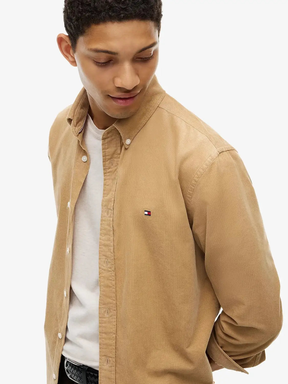 chemise-tommy-hilfiger-beige-homme-MW0MW40486ABS-zoom