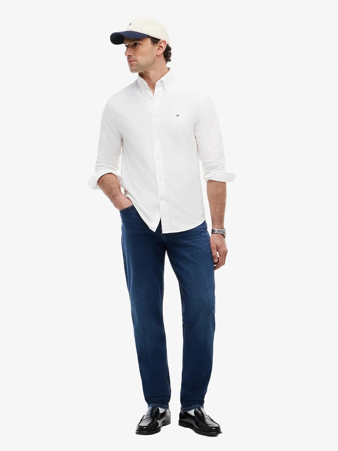 chemise-tommy-hilfiger-blanche-MW0MW35774YBR-porte
