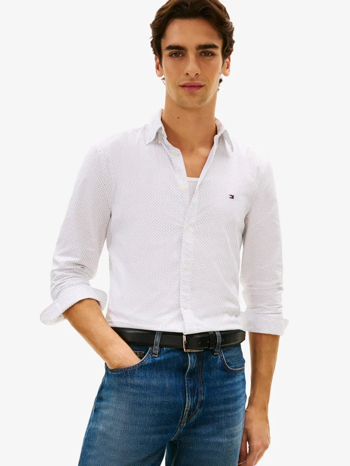 chemise-tommy-hilfiger-blanche-MW0MW424600K4-face