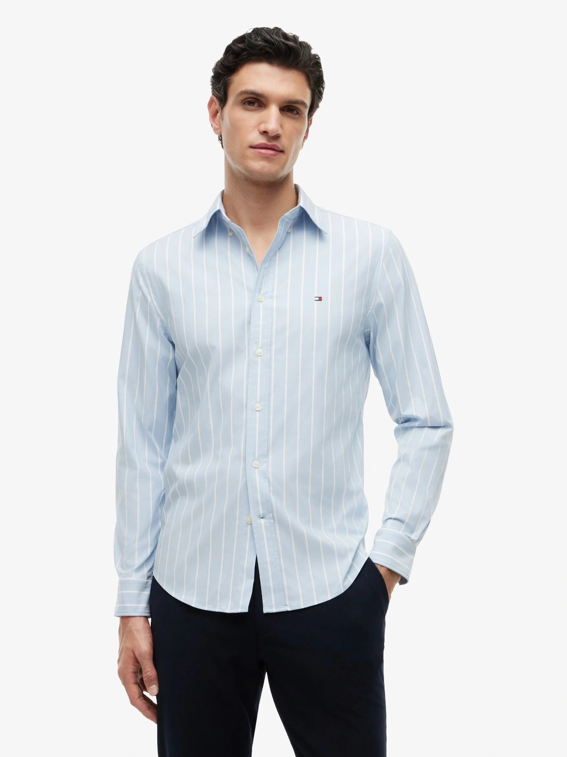 chemise-tommy-hilfiger-bleue-MW0MW434300A4-face