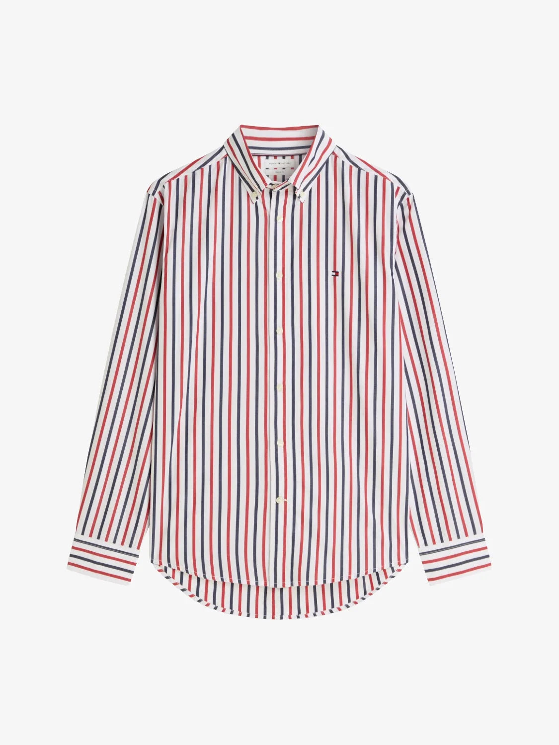 chemise-tommy-hilfiger-rouge-homme-MW0MW433150EV-a-plat