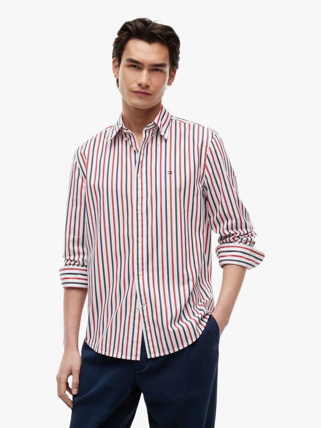 chemise-tommy-hilfiger-rouge-homme-MW0MW433150EV-face