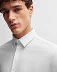 Chemise BOSS Slim fit blanche | Georgespaul