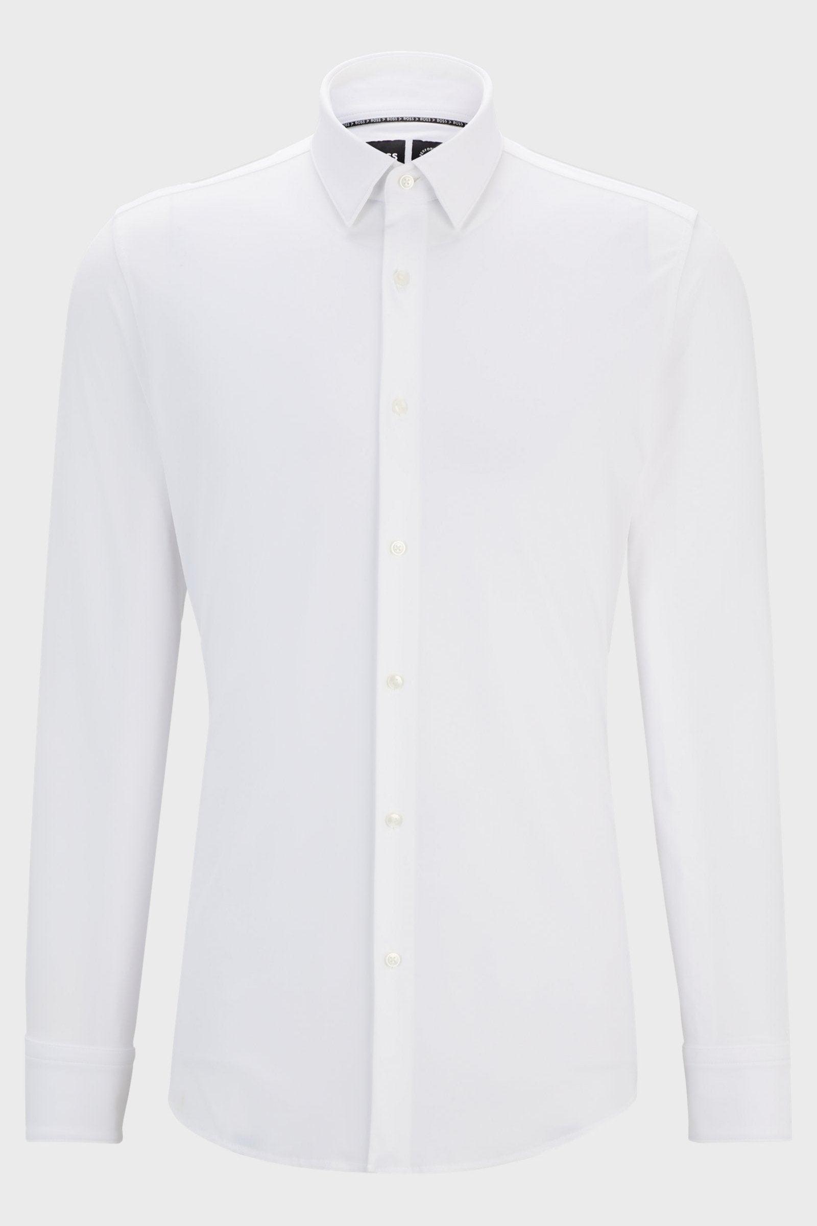 Chemise BOSS Slim fit blanche | Georgespaul