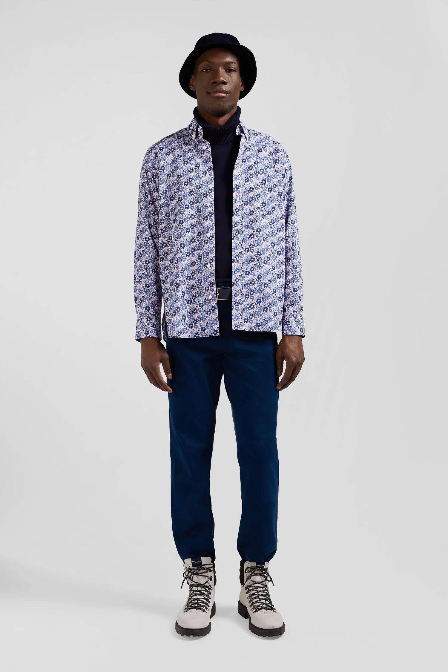 Chemise à motifs Eden Park pour homme marine | Georgespaul