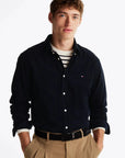 Chemise en velours Tommy Hilfiger marine | Georgespaul