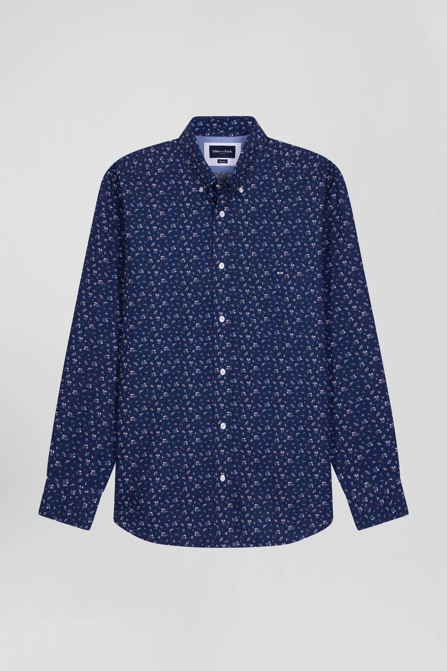 Chemise à motifs Eden Park marine | Georgespaul    