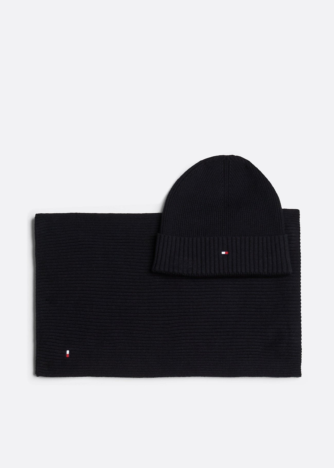 Coffret bonnet et écharpe Tommy Hilfiger noir | Goergespaul 