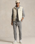 doudoune-ralph-lauren-homme-beige-porte