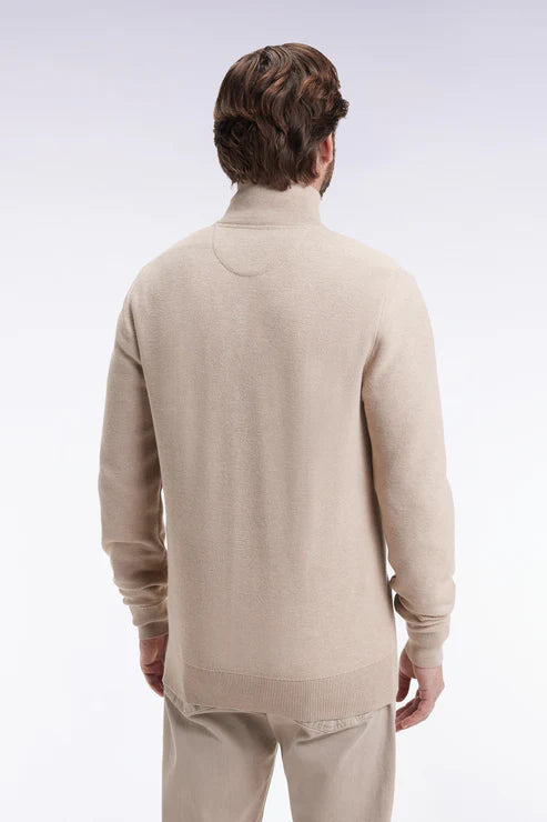 gilet-zippe-eden-park-beige-homme-dos