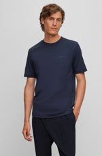 Charger l&#39;image dans la galerie, T-shirt BOSS marine en jersey de coton pour homme | Georgespaul
