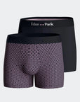 Lot de 2 boxers Eden Park roses et noirs | Georgepaul